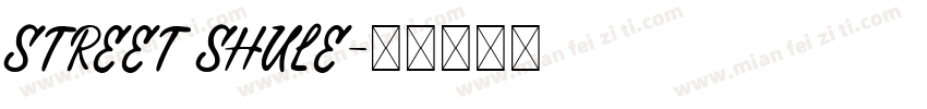 street shule字体转换